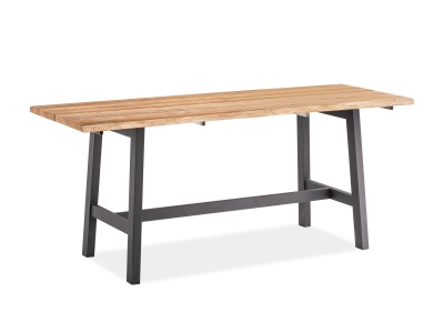 Niehoff Tavo Tresentisch Teak mit Baumkante 220x80cm