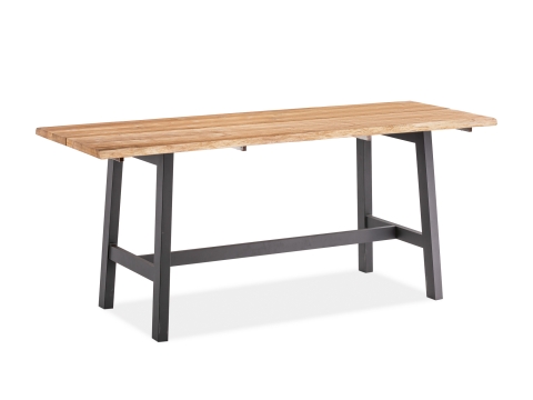 Niehoff Tavo Tresentisch Teak mit Baumkante 220x80cm