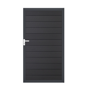 GrojaSolid BPC Steckzaun Universal Tor 100x180cm anthrazitgrau-anthrazit GrojaSolid BPC Steckzaun Universal Tor 100x180cm anthrazitgrau-anthrazit