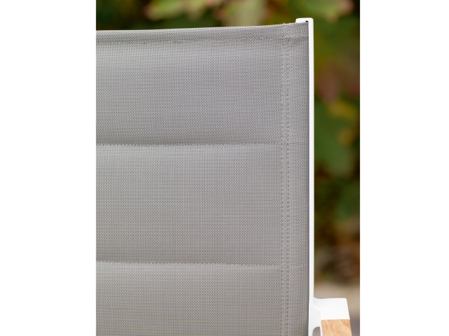 Niehoff Nantes Hochlehner Gestell Aluminium wei�, stapelbar,