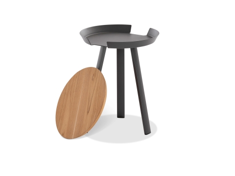 Niehoff Salvo Beistelltisch rund 40cm, niedrig H=50cm