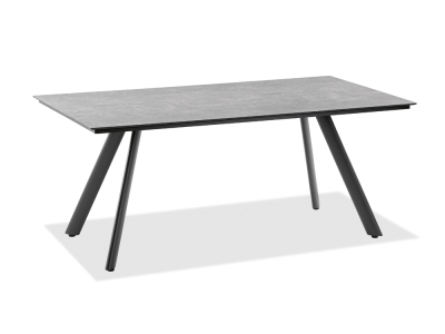 Niehoff Noah Tisch 180x95cm, Stativprofil Aluminium anthrazit, HPL Zement