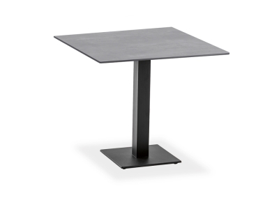 Niehoff Bistro Tisch quadratisch 68x68cm HPL, Gestell Edelstahl-anthrazit
