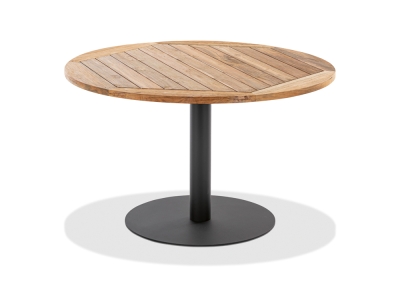 Niehoff Bistro Tisch rund 125cm, Gestell Edelstahl anthrazit