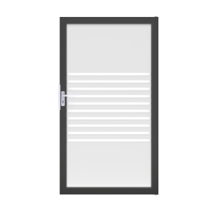 Groja Ambiente Glastor DIN links 100x180cm Streifen-Rahmen DB703 Groja Ambiente Glastor DIN links 100x180cm Streifen-Rahmen DB703