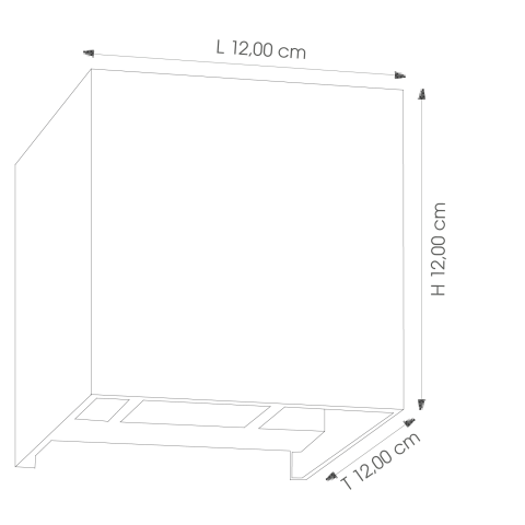 CMD Wandleuchte Up u. Down 9033 LED, wei�