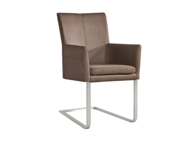 Niehoff Colorado Schwingstuhl AL 142, Flachstahl Microfaser Nirvana braun Niehoff Colorado Schwingstuhl AL 142, Flachstahl Microfaser Nirvana braun