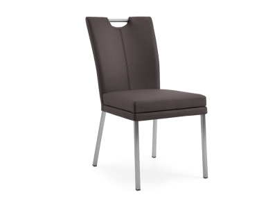 Niehoff Colorado Stuhl 351, 4-Fu&szlig; Quadratrohr, Microfaser Atlantis anthrazit