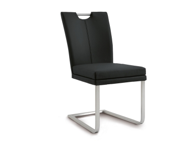 Niehoff Colorado Schwingstuhl 151, Flachstahl, Leder schwarz