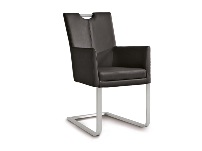 Niehoff Colorado Schwingstuhl AL 152, Flachstahl Microfaser Atlantis anthrazit Niehoff Colorado Schwingstuhl AL 152, Flachstahl Microfaser Atlantis anthrazit