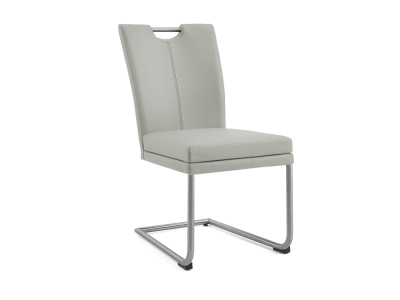 Niehoff Colorado Schwingstuhl 651, Rundrohr, Leder lichtgrau Niehoff Colorado Schwingstuhl 651, Rundrohr, Leder lichtgrau