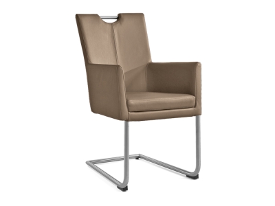 Niehoff Colorado Schwingstuhl AL 652, Rundrohr, Leder stone Niehoff Colorado Schwingstuhl AL 652, Rundrohr, Leder stone