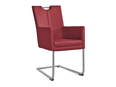 Niehoff Colorado Schwingstuhl AL 652, Rundrohr, Leder rubin Niehoff Colorado Schwingstuhl AL 652, Rundrohr, Leder rubin