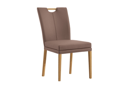 Niehoff Colorado Stuhl 751, Wildeiche, Microfaser Atlantis Havanna braun