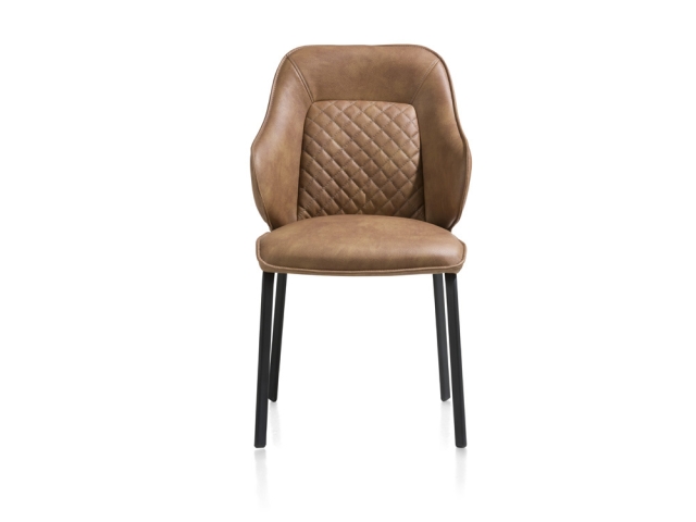 Habufa Armadillo Stuhl Microfaser Pala cognac