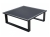 Zebra Belvedere Lounge Hocker graphit Rahmen ohne Polster 73,5 cm x 73,5 cm x 75 cm