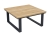 Zebra Belvedere Lounge Kaffeetisch graphit 76x76x38,5cm Teak-Tischplatte