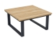 Zebra Belvedere Lounge Kaffeetisch graphit 76x76x38,5cm Teak-Tischplatte