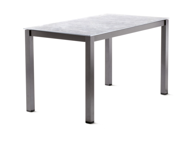 Sieger Tischgestell Aluminium 118x78cm, eisengrau ohne Tischplatte