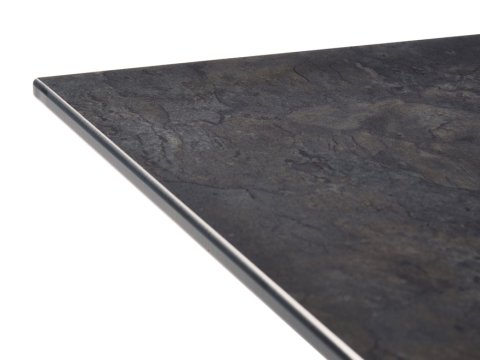 Sieger Polytec Tischplatte 220x100cm, Dekor Schiefer anthrazit