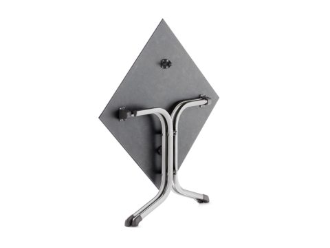 Sieger Klapptisch Polytec Schiefer anthrazit 80x80cm Gestell graphit