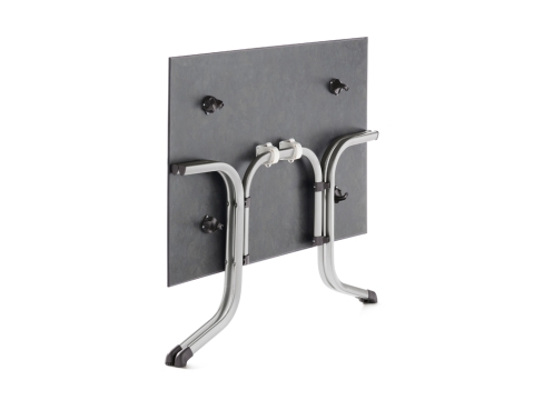 Sieger Klapptisch Polytec Schiefer anthrazit 120x80cm, Gestell graphit