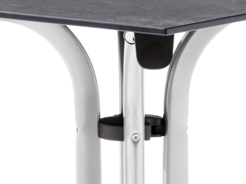 Sieger Klapptisch Polytec Beton hell 120x80cm, Gestell graphit