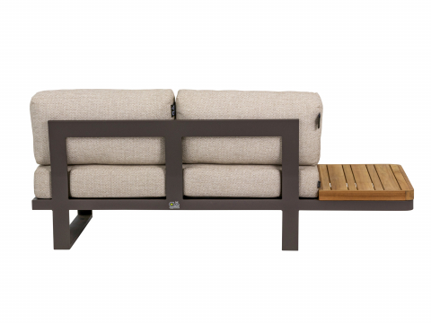 Apple Bee Mura Taupe Loungesofa, Ablage rechts