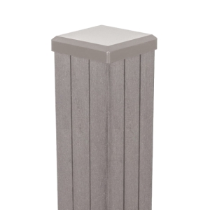 GrojaSolid Torpfosten Bi-Color sand 7x7x190cm, zum Aufschrauben