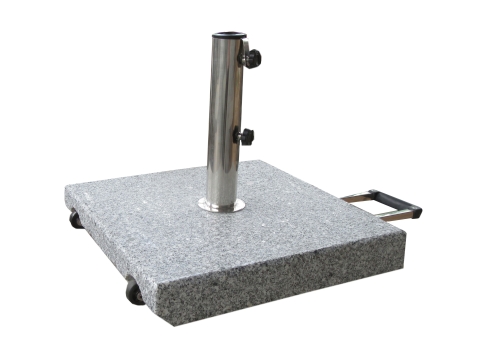 Zebra Granit-Schirmst�nder Premius 54kg mit Trolley-Funktion