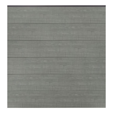 GroJa BasicLine Steckzaun-Set Grey Ash Cut-anthrazit 180x180cm