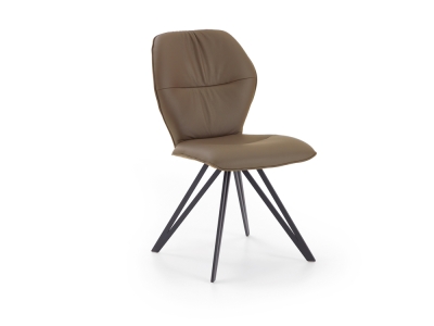 Niehoff Chianti Design-Stuhl Stativgestell Eisen, Leder Napoli stone