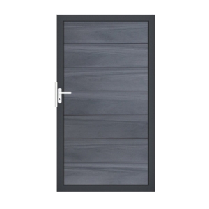 Groja Solid Grande BPC Steckzaun Tor Sonderbreite H:180cm steingrau, anthrazit DB703 Groja Solid Grande BPC Steckzaun Tor Sonderbreite H:180cm steingrau, anthrazit DB703