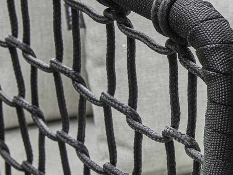 Apple Bee Pure Lounge-Set Rope black ca. 222x282cm