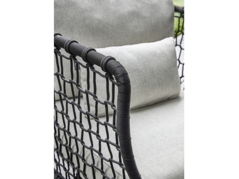 Apple Bee Pure Lounge-Set Rope black ca. 222x282cm