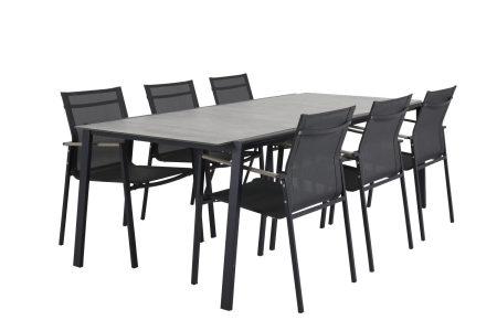 Brafab Lyra Essgruppe 7-teilig, Edelstahl schwarz