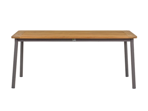 Apple Bee Bijou Diningtisch 240x100cm Taupe mit Teak-Tischplatte