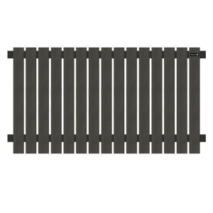 Elephant Vorgartenzaun WPC anthrazit Dark Line senkrecht 180x100cm