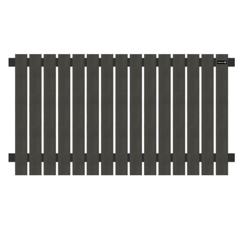 Elephant Vorgartenzaun WPC anthrazit Dark Line senkrecht 180x100cm