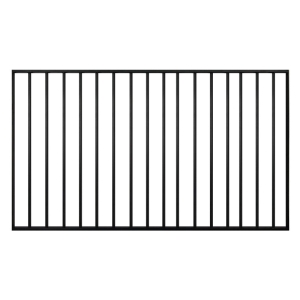 Elephant Industriell Vorgartenzaun Aluminium 150x85cm anthrazit