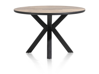 Habufa Sardinie Tisch 120cm, rund Dekor Driftwood HPL