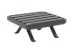 Zebra Sky Lounge Hocker Aluminium graphit 70x70x28,5cm