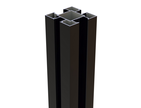 Aluminiumpfosten Typ C Eckpfosten variable 9x9x250 cm Anthrazit