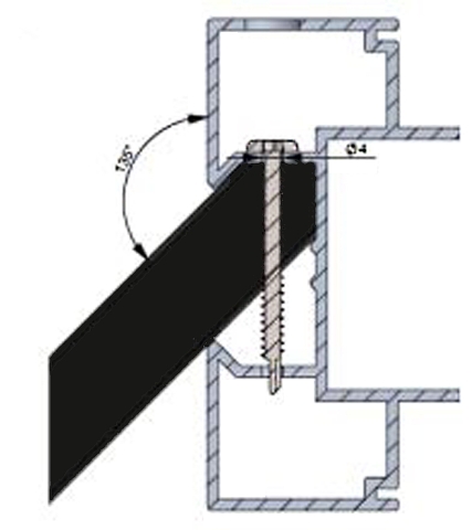 Aluminiumpfosten Typ C Eckpfosten variable 9x9x250 cm Anthrazit