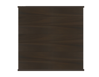 Osmo Multi Fence Co-Extrusion Grundelement 180x178cm Walnut Leisten Anthrazit