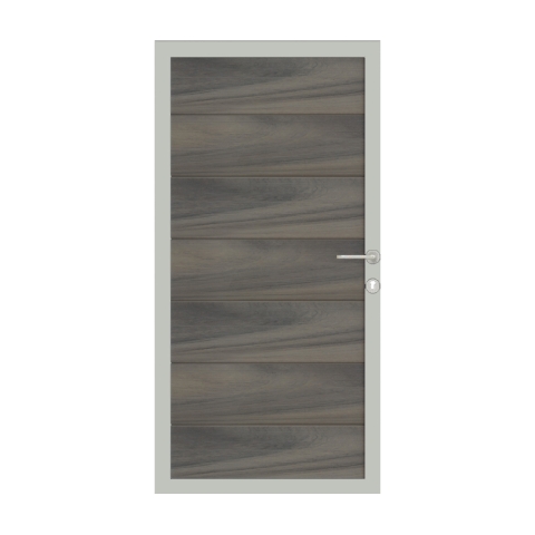 Osmo Multi Fence Co-Extrusion Silvergrey Tor 89x178 Rahmen Aluminium