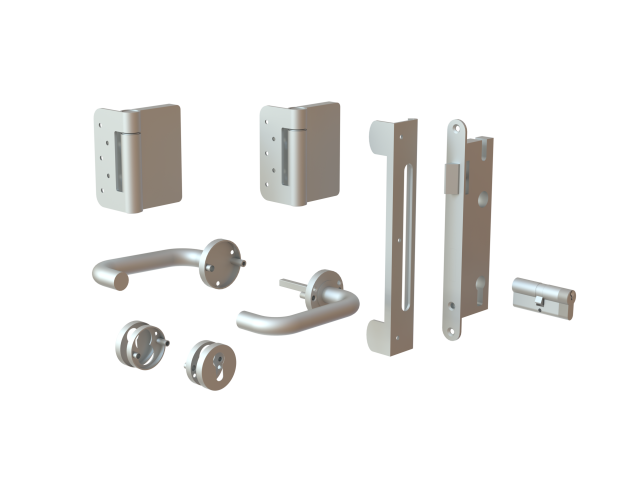 Osmo Torbeschlag f�r Einzeltor Edelstahl