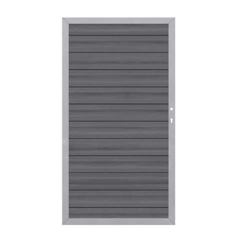 System WPC Platinum Zauntor 2611 Universalanschlag 98x180 cm