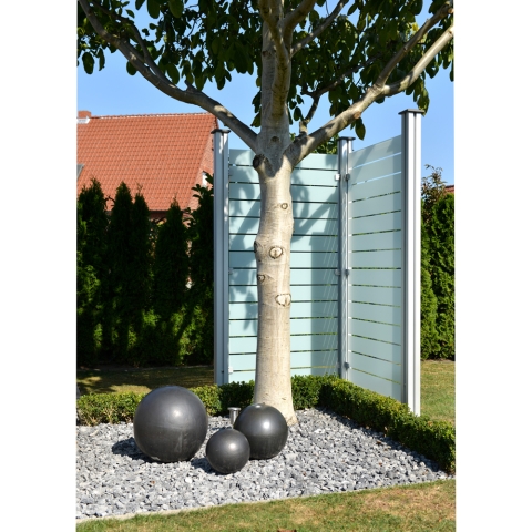 Osmo Glasscheibe Streifen Cremewei� 89x178 cm