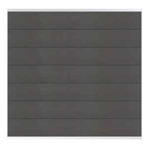 Osmo Multi Fence Elegance B Grundelement 180x180 cm Hellgrau Leiste Silber